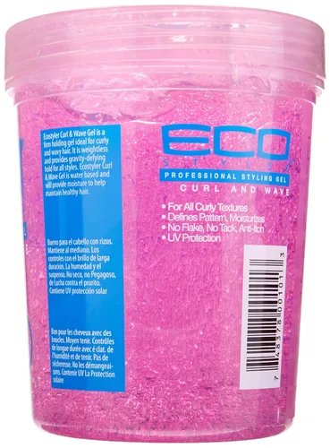 Vista 2 de Ecoco Eco Style Gel para el cabello, rizos y ondas, fórmula antipicazón, sin alcohol, sujeción perfecta para lados angulados o cónicos, ideal