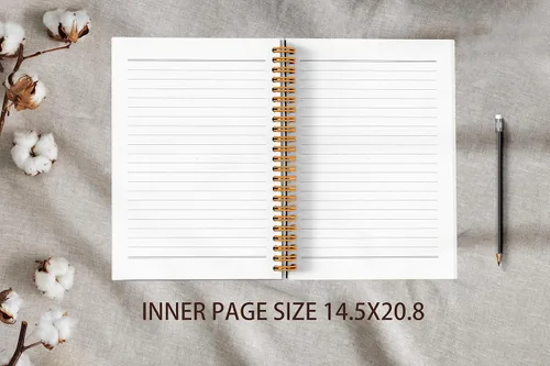 Vista 3 de VNWEK Cuaderno de espiral divertido con texto en inglés «Whatever is True» Whatever is True de 5.5 x 8.3 pulgadas, con espiral, de tapa dura