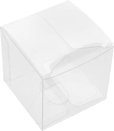 Vista 4 de SEUNMUK 200 cajas de regalo de plástico transparente de 2 x 2 x 2 pulgadas, cajas transparentes para regalos, caja de regalo transparente