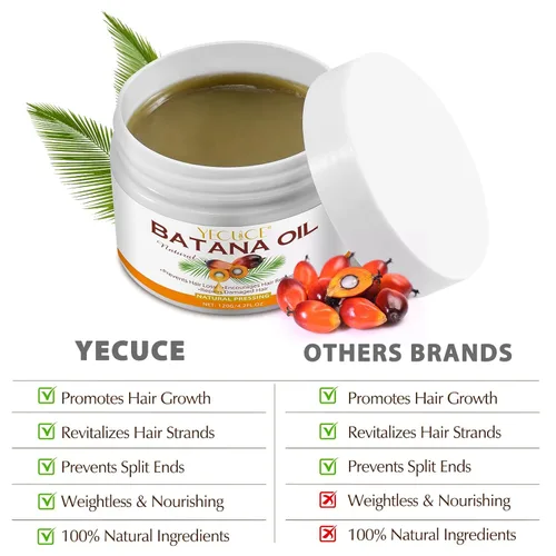 Vista 4 de Aceite de batana para el crecimiento del cabello, 100% natural, puro, sin refinar, aceite de batana crudo que previene la pérdida de cabello
