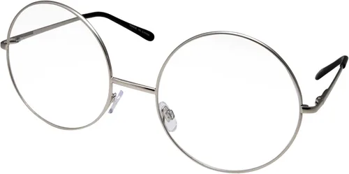Vista 3 de grinderPUNCH - Non-Prescription Round Circle Frame Clear Lens Glasses