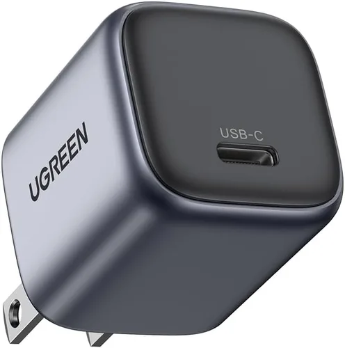 Vista 7 de UGREEN Cargador USB C de 30 W para iPhone 17, Nexode plegable GaN PPS compacto y rápido cargador de pared, adaptador de corriente USB-C para iPhone