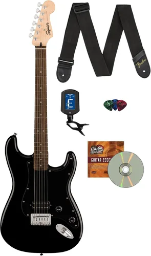 Vista 27 de Fender Squier Sonic Stratocaster - Paquete Surf Green con amplificador Frontman 10g, bolsa de concierto, cable, correa, afinador, púas y DVD