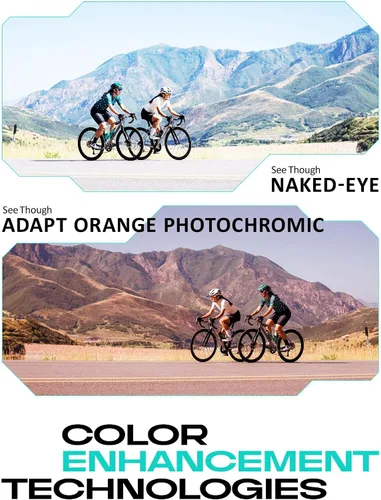 Vista 5 de Galvanic Lentes de repuesto compatibles con gafas de sol Ray-Ban RB4264 de 2.283 in, múltiples opciones Adapt Naranja Fotocrómico
