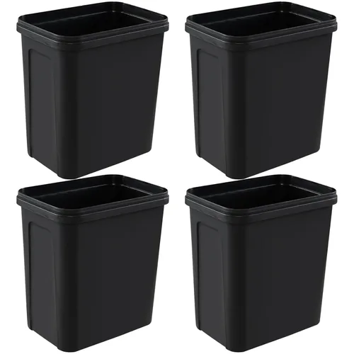 Esdiplot - Contenedor de basura pequeño de 1.8 galones, 4 unidades, contenedor de basura delgado, se adapta debajo del escritorio/fregadero, color