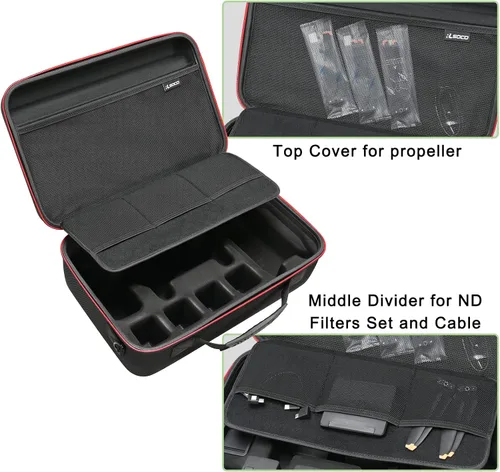 Vista 5 de RLSOCO Funda rígida para DJI Mavic 3 Classic/Mavic 3 Cine Fly More Combo - Compatible con: Mavic 3 Body, RC Pro o DJI RC Controller