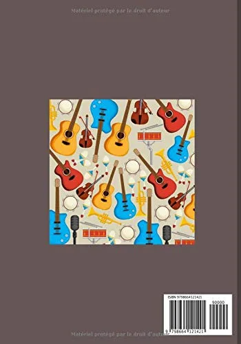 Vista 2 de Tablatures Basse Livre de Tablatures de Basse Spécial 4 Cordes à Créer et à Remplir - Grand Format - 100 pages pour vos Compositions Musicales et