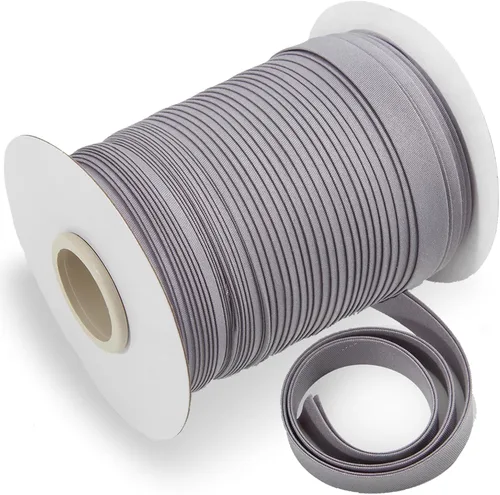 Vista 30 de Cinta al bies de doble pliegue de 1/2 pulgada, cinta al bies de doble pliegue de 55 yardas, carrete continuo a granel para coser ropa, acolchado