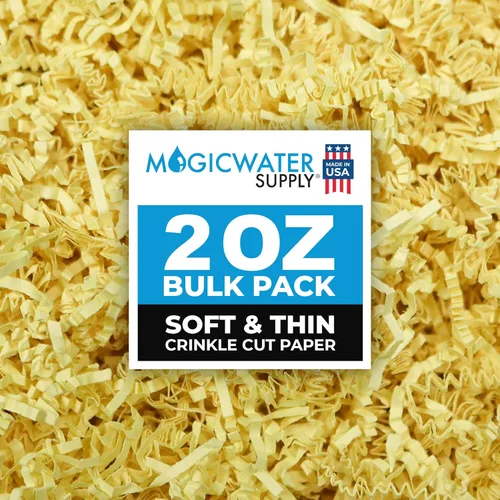 Vista 8 de MagicWater Supply - 2 onzas - Azul bebé - Relleno de papel de corte arrugado suave y fino ideal para envolver regalos, relleno de cestas