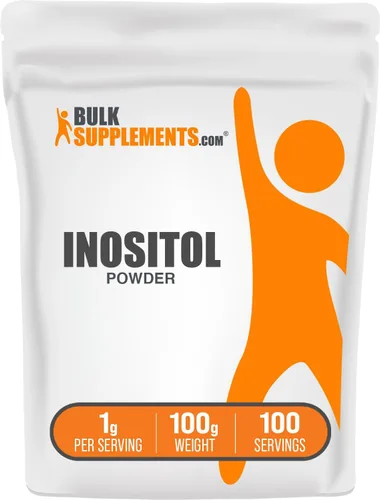 BulkSupplements.com Polvo de Inositol - Suplemento de Inositol, Suplemento de Vitamina B8 - Sin Sabor y Sin Gluten, 1g por Porción, 100g (3.5 oz)