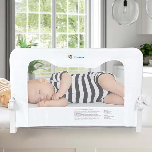 Vista 18 de TotCraft Rieles de Seguridad para Cama para Niños Pequeños - Protector de Riel de Cama para Queen, King, Tamaño Completo, Cama Twin