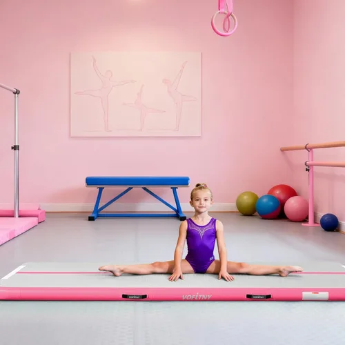 Vista 4 de VOFiTNY Colchoneta de gimnasia multiusos de 6.6/10/13/16/20 pies, resistente e inflable, para el hogar y el gimnasio