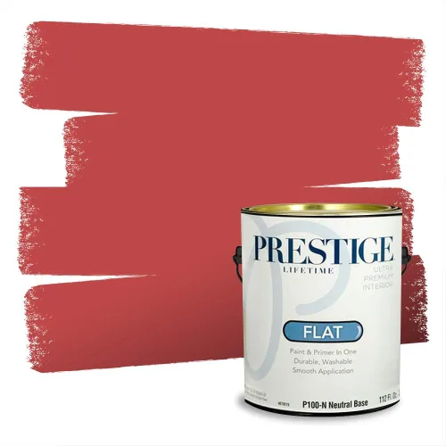 Vista 214 de Prestige Paints Pintura exterior e imprimación en uno, 1 galón, plano, coincidencia comparable de Valspar* Amber Rose*
