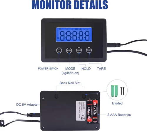 Vista 3 de Fuzion Báscula de envío para paquetes para pequeñas empresas – 440 lb x 0.1 lb Báscula postal digital para paquetes, Báscula de paquetes de envío