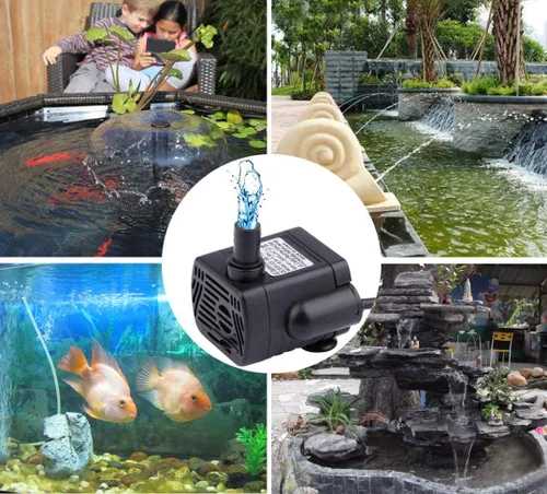 Vista 7 de Driew, pequeña bomba de agua, con cable de carga, solar, sumergible, resistente al agua, 3W DC 3,5-9V USB., 12.0 volts