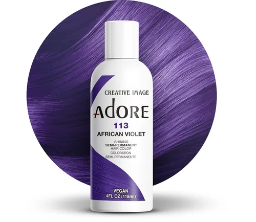 Vista 29 de Adore Tinte semipermanente morado para el cabello, vegano y libre de crueldad, 4 onzas líquidas, 090 Lavender (paquete de 1)