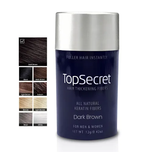 Vista 94 de Top Secret Aplicador de fibras de construcción para engrosar el cabello incluido, relleno de cabello natural e indetectable para hombres y mujeres