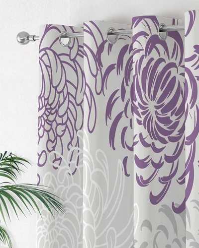 Vista 2 de Cortinas opacas con aislamiento térmico y ojales para dormitorio, 84 pulgadas de largo, para decoración del hogar, para sala de estar, cortinas