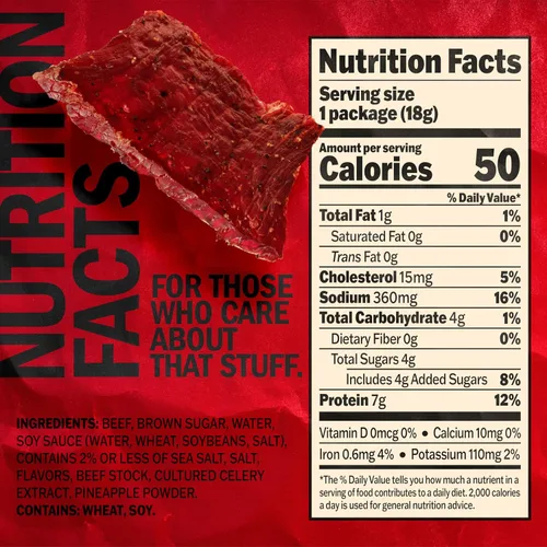 Vista 3 de Jack Link's Beef Jerky Multipack - Original - 0.625 oz (paquete de 20)