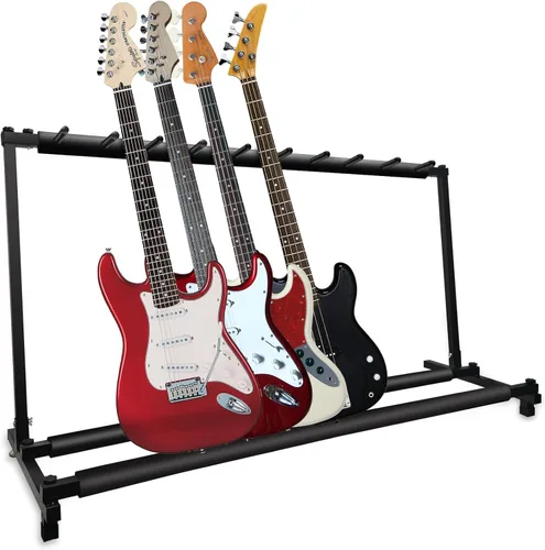 Vista 8 de GeeWin Soporte para Múltiples Guitarras, Soporte para 7 Guitarras, Soporte Plegable para Guitarra, Soporte para Múltiples Guitarras para Guitarra