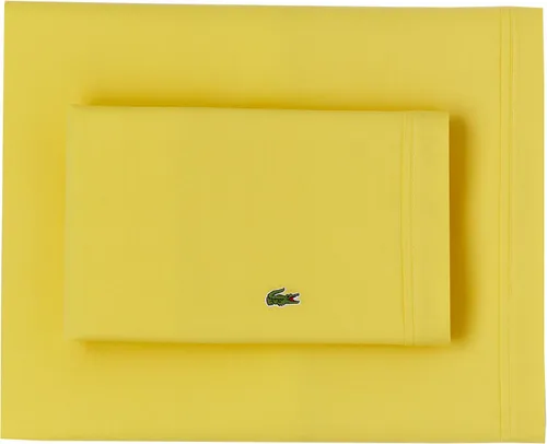 Vista 25 de Lacoste Juego de 2 fundas de almohada de percal 100% algodón – Fresco, crujiente, mate y duradero, certificado Oeko-Tex – Sólido, gris oscuro