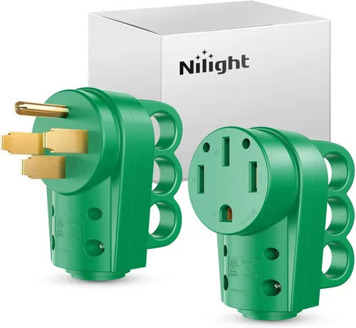 Vista 20 de Nilight Enchufe de repuesto para autocaravana de 50 amperios, 125/250 voltios, macho con mango ETL listado NEMA 14-50P para caravana, autocaravana