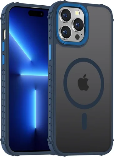 Vista 40 de DEERLAMN Funda Magnética Fuerte para iPhone Air 6.5 Pulgadas, [Compatible con Magsafe] [Protección contra caídas de grado militar] Funda protectora