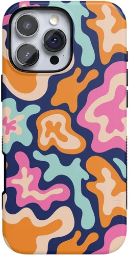 Vista 104 de Casely - Funda protectora para iPhone 16 Pro, diseño All Smiles, sticker de cara sonriente, colección Bold, compatible con MagSafe