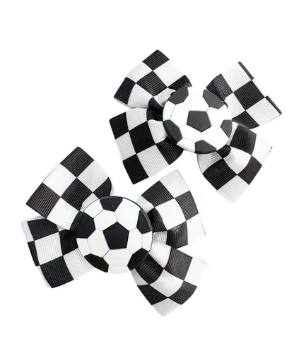 Vista 7 de Pinza para el pelo a cuadros, pasadores de pelo a cuadros, pasadores de pelo a cuadros BBG71 (3 unidades, negro y blanco)