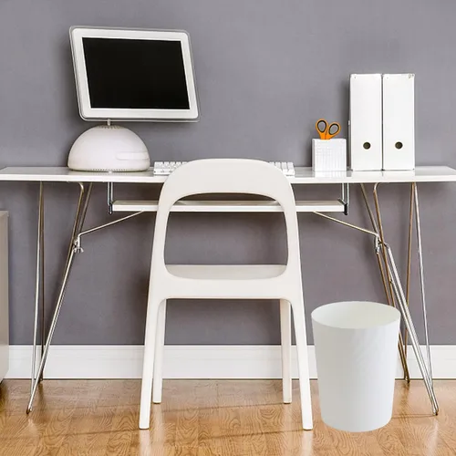 Vista 5 de UUJOLY Cubo de basura pequeño de plástico, cesta de basura para baños, lavandería, cocinas, oficinas, habitaciones de niños, dormitorios