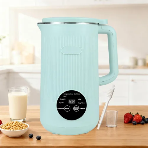 Vista 8 de Máquina automática de leche de soja 8 en 1, máquina de leche de soja de 40 onzas para almendras caseras, avena, leche de soja, pasta de arroz