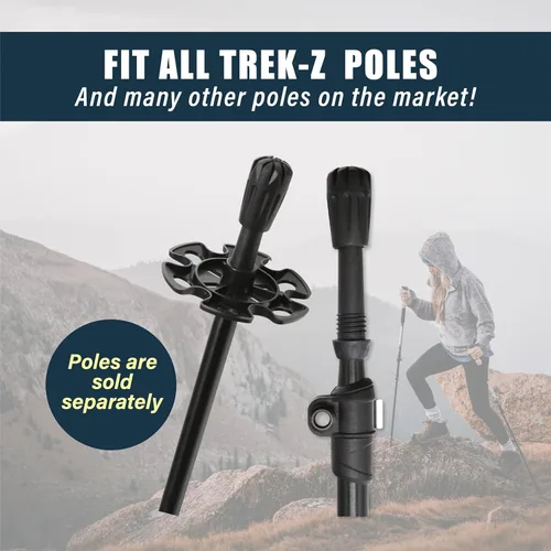 Vista 3 de TREKOLOGY Trekking Pole Tips - Walking Sticks Replacement Tip Protectors - 11mm Hole Diameter - Fit Most Standard Hiking Poles