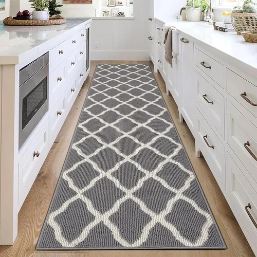 Vista 40 de SHACOS Alfombras de pasillo de entrada de 2 x 5 pies, alfombra lavable con parte trasera de goma antideslizante, alfombras de cocina atrapa suciedad