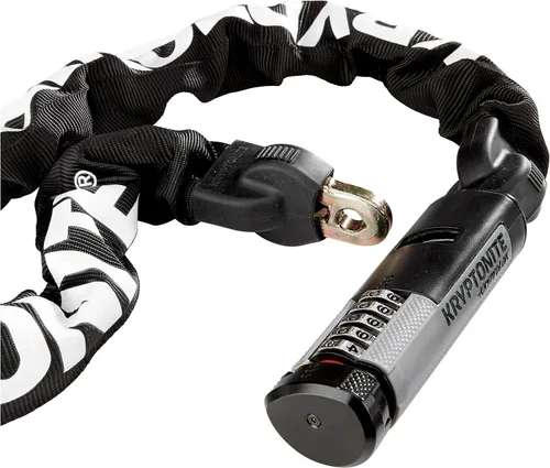 Vista 4 de Kryptonite Kryptolok 990 - Cerradura de cadena combinada para bicicleta, 3 pies de largo, resistente, antirrobo, vendida, segura, segura, cerradura