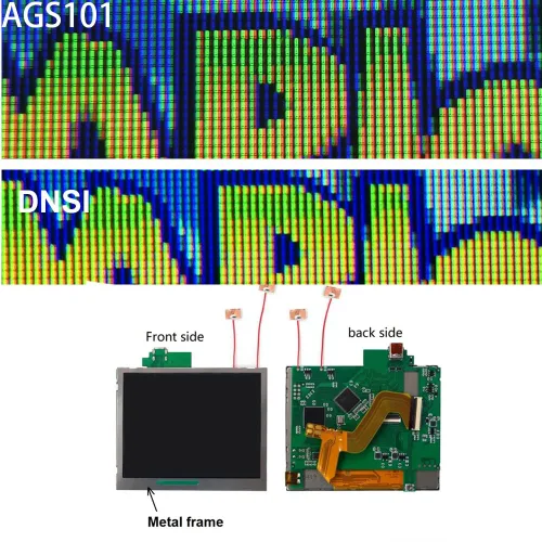 Vista 2 de HISPEEDIDO NDSI GANi LCD Screen Replacements Kits, Backlit Display HDMI Converter Adapter Accessories Sets Compatible with GBA Game Boy Advance