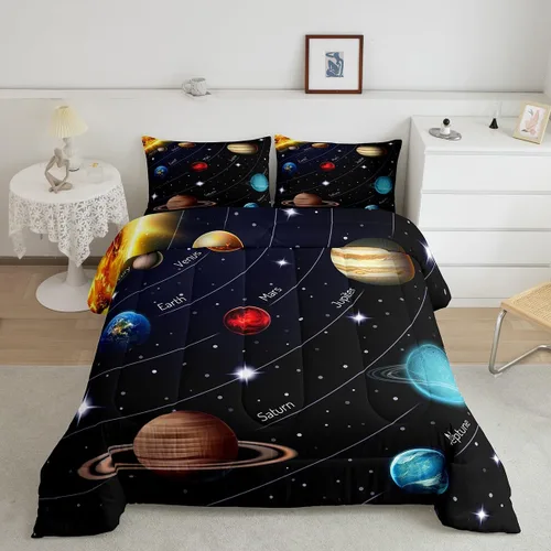 Vista 33 de Erosebridal Dinosaur Twin Comforter Set for Kids, Cute Dinosaur Theme 2Pcs Bedding Sets for Boys Girls, Dark Green and Black Dino Soft Bed Set