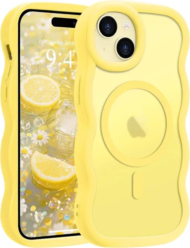 Vista 70 de Pepmune - Funda para iPhone 12 Pro Max con marco ondulado y estructura rígida, color mate claro, cubierta trasera unisex, compatible con Magsafe