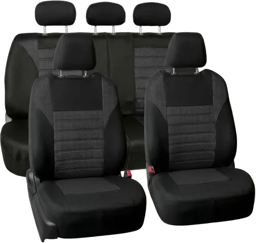Vista 41 de Fundas de malla 3D de primera calidad para asiento de auto, camión o caravana, de FH GROUP (FH-FB068115), Gris