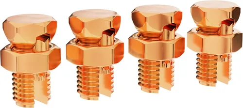 Vista 11 de Tamaño #8, paquete de 10 – Conector de perno dividido de cobre – Conectores eléctricos de perno dividido – Perno dividido a tierra – Conectores