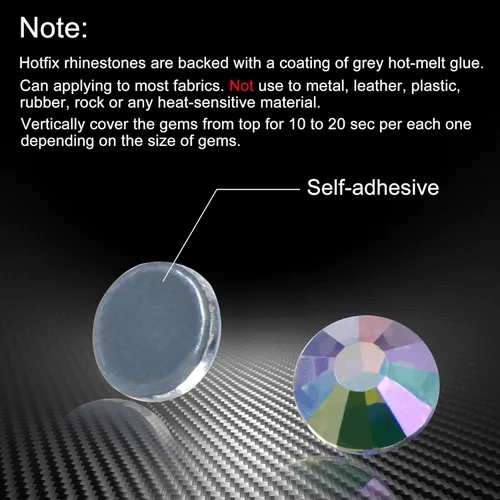 Vista 55 de Hot Fix - Diamantes de imitación de cristal con parte trasera plana, gemas de 0.189 in (20 ss, 1440 piezas, zafiro)