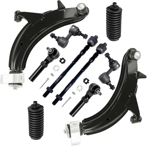 Vista 42 de Detroit Axle - Kit de suspensión de 10 piezas para Nissan Frontier Xterra Pathfinder 2005-2012, 4 brazos de control superiores inferiores