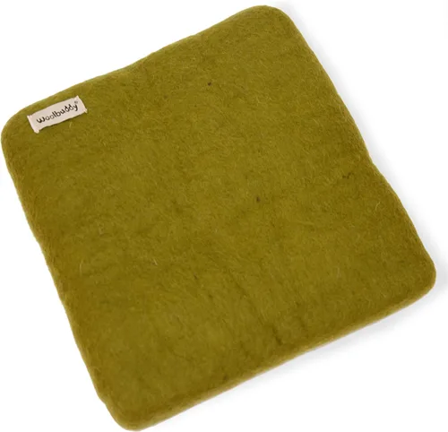 Vista 5 de Woolbuddy Almohadilla de Fieltro con Aguja – Alfombrilla de Lana Beige 10x10x1.5 – Base Alternativa de Espuma para Manualidades de Fieltro 3D