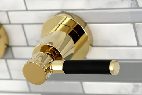 Vista 2 de Kingston Brass KS8122DKL Kaiser - Grifo de baño (latón pulido)