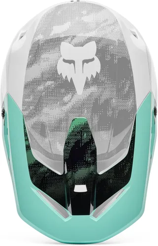 Vista 6 de Fox Racing V1 Casco de Motocross Dirt Bike con Visera, Negro, Pequeño/Mediano