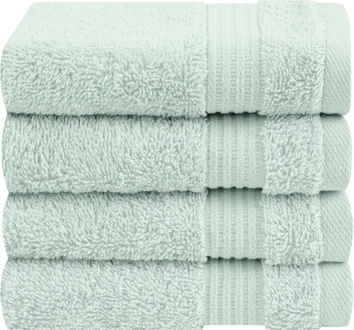 Vista 60 de Cotton Paradise - Alfombras de baño antideslizantes 100% algodón para el baño, 17 x 24 pulgadas, suaves, absorbentes, de secado rápido, lavables a