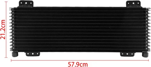 Vista 6 de PACEWALKER Enfriador de aceite de transmisión 40,000 GVW baja caída de presión LPD47391 47391 con accesorios de montaje (versión actualizada, negro)