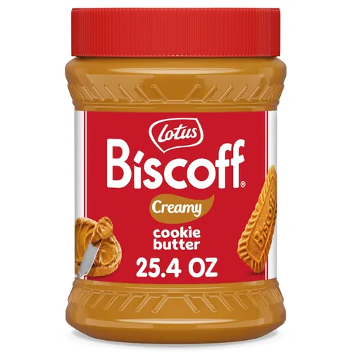 Vista 5 de Lotus Biscoff - Mantequilla de galleta para untar, cremosa, no transgénica, vegana