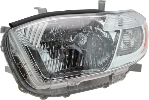 Vista 537 de TRQ Juego de Conjunto de Ensamble de Faros de 2 Piezas de Desempeño Halógeno con Marco Cromado Conductor y Lado del Pasajero Compatible con Mercedes