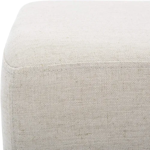 Vista 18 de Safavieh Home Elise - Banco rectangular de piel sintética gris y negro de 48 pulgadas