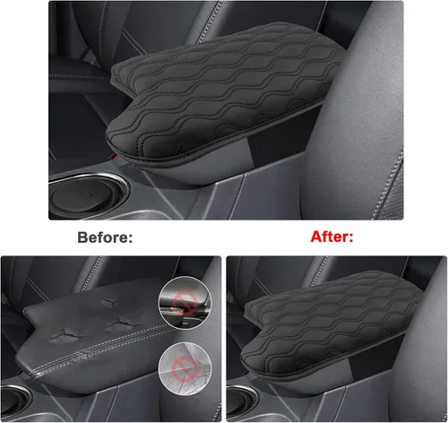 Vista 3 de SXCY Almohadilla para Reposabrazos Compatible con Ford Ranger 2019-2022 2023 Cubierta para Reposabrazos Cojín para Reposabrazos de Consola Central